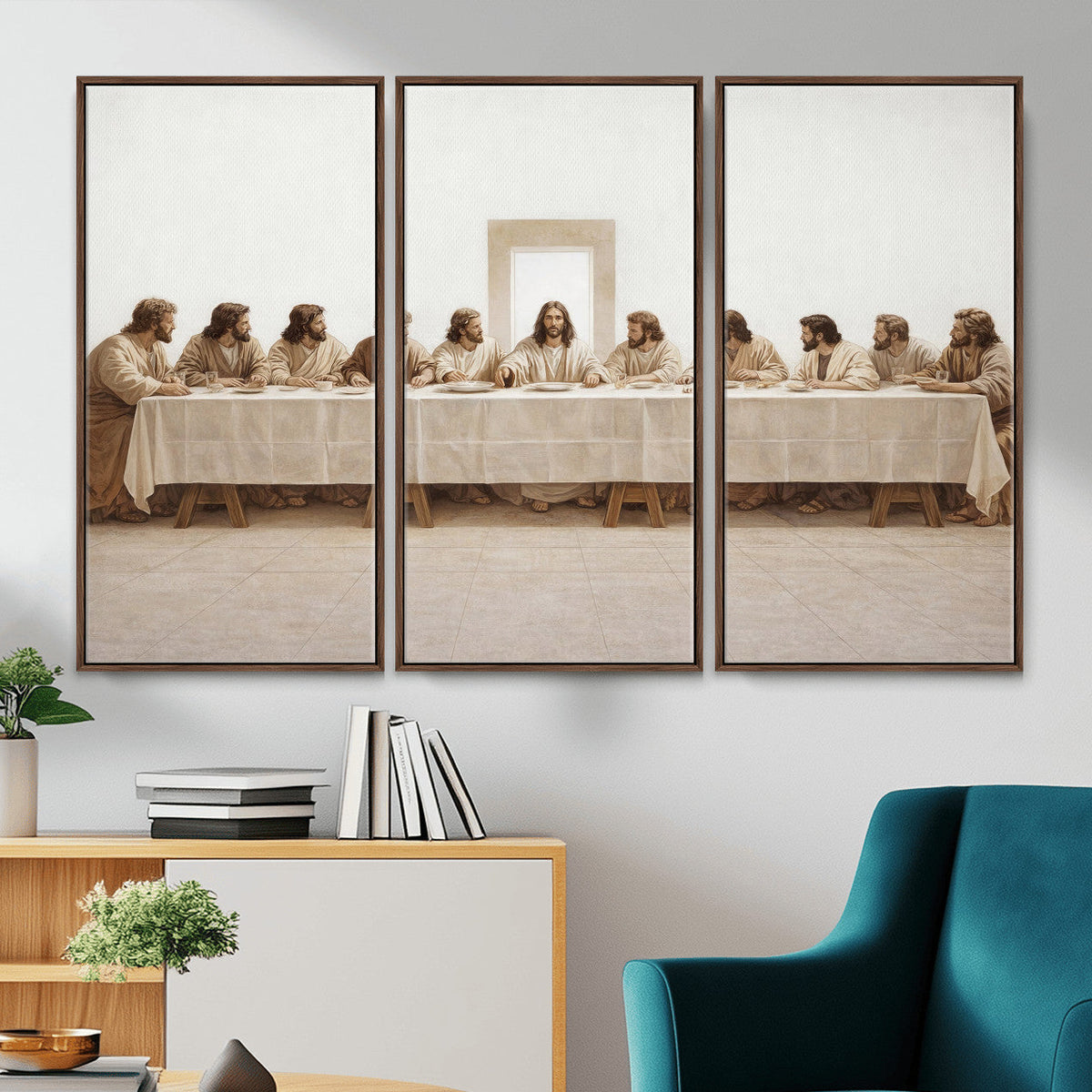 The Last Supper Wall Art Canvas Print, Jesus Christ Biblical