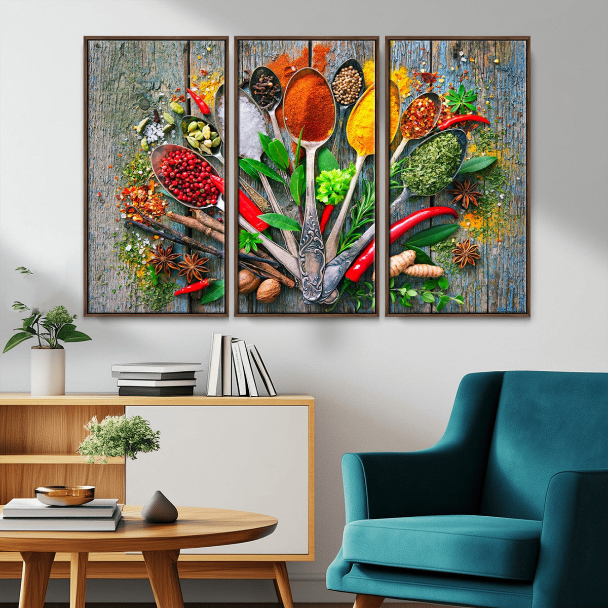 Spoonful of Spices Cooking Wall Art Canvas Print - Vibrant