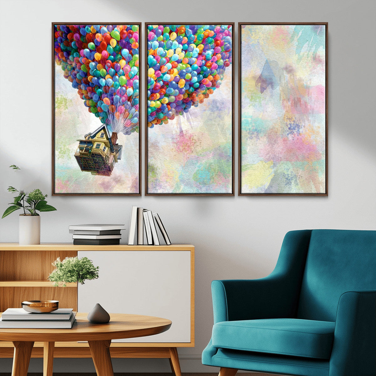 Up Pixar Poster, Look Up Pixar Wall Art, Up Pixar Canvas,