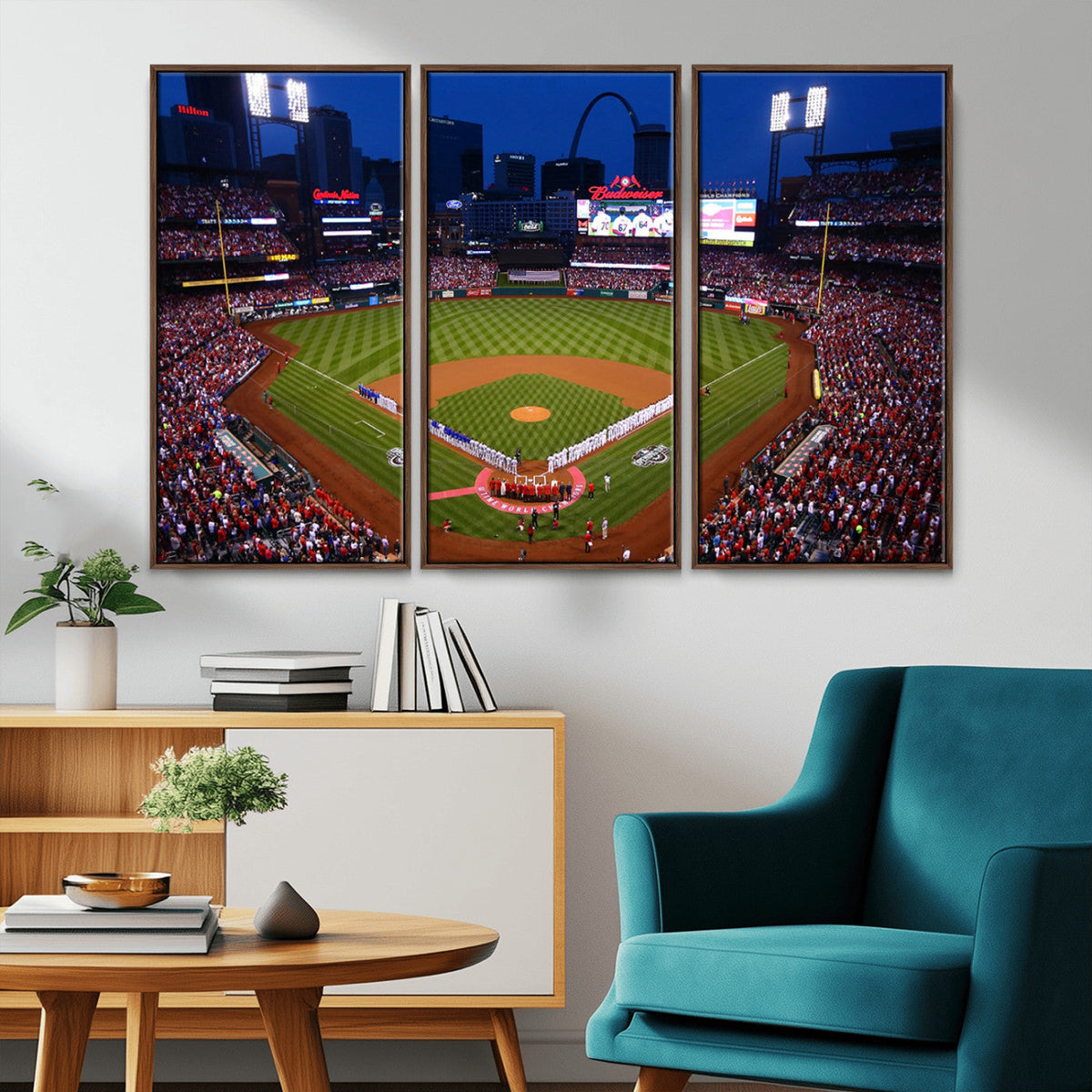 St. Louis Cardinals Baseball Team Print - Busch Stadium Wall