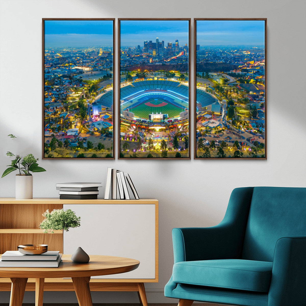 Los Angeles Dodgers Wall Art Canvas, Dodger Stadium Wall Art