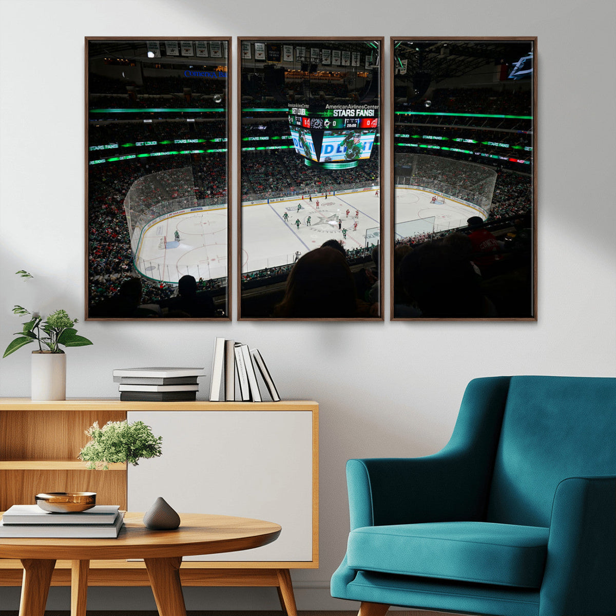 American Airlines Center Dallas Stars Wall Art Canvas Print