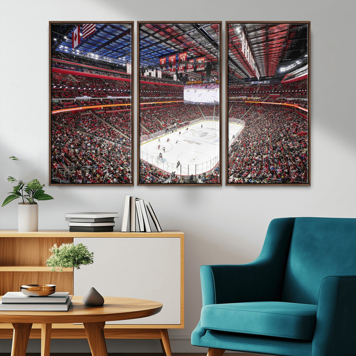 Barton Malow Little Caesars Arena Detroit Wall Art Canvas