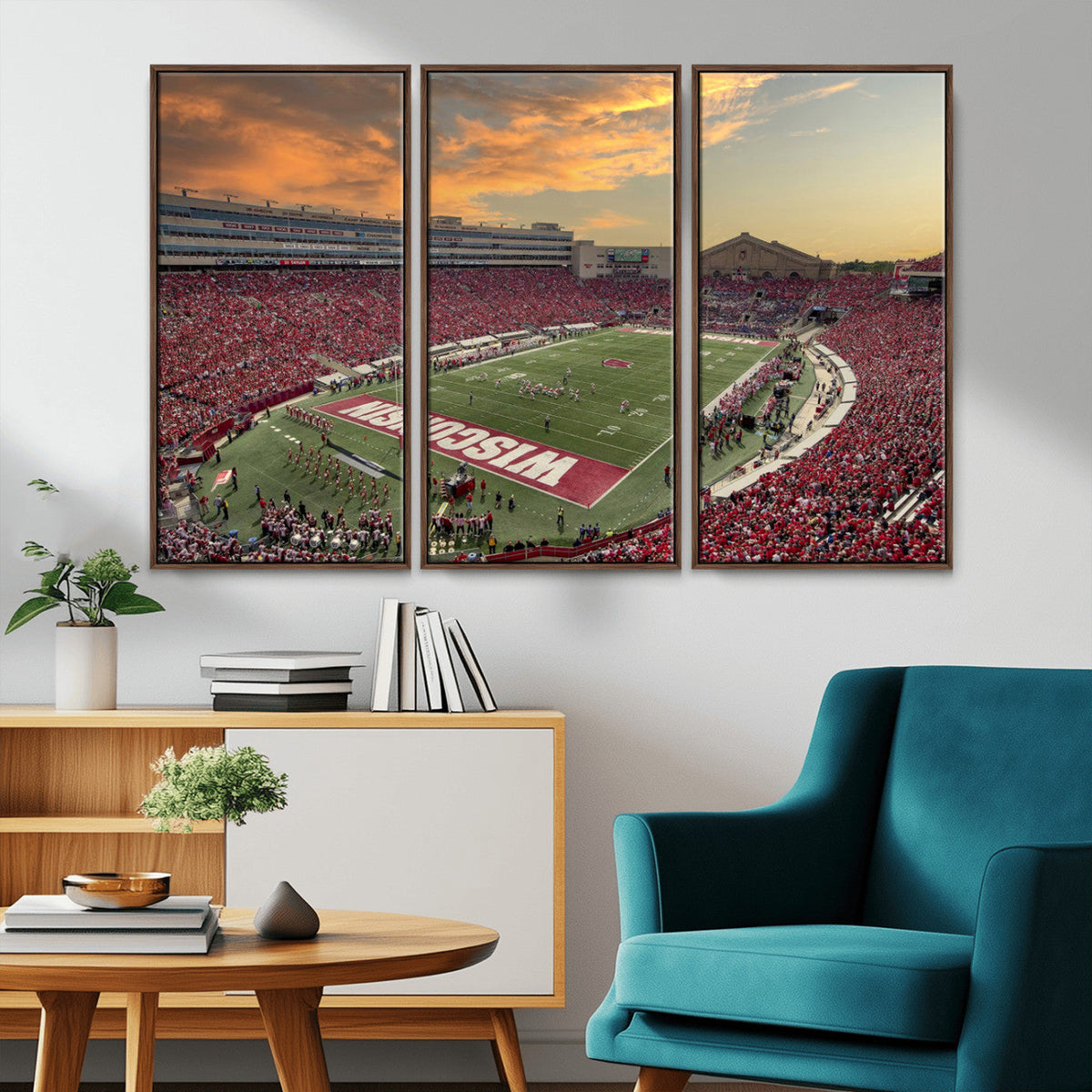 Camp Randall Stadium Wisconsin Badgers Large Wall Art Canvas