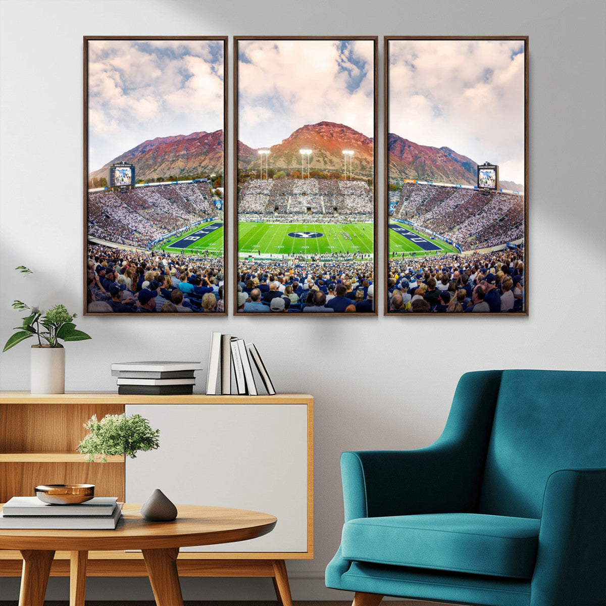 Brigham Young University Cougars Football Team Print - Provo