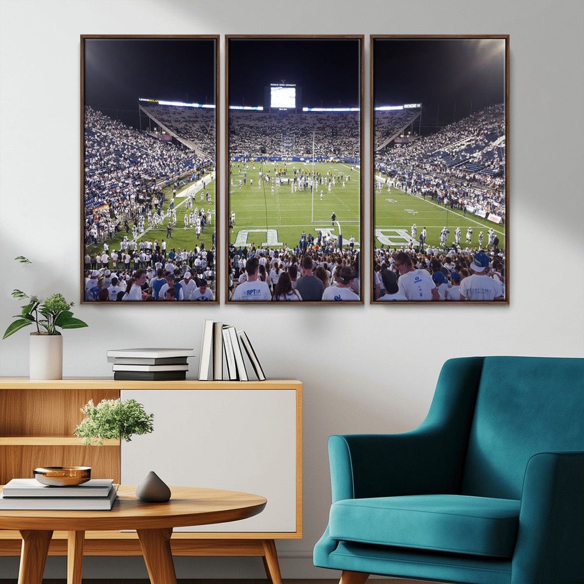 Brigham Young University Cougars Football Print Canvas -