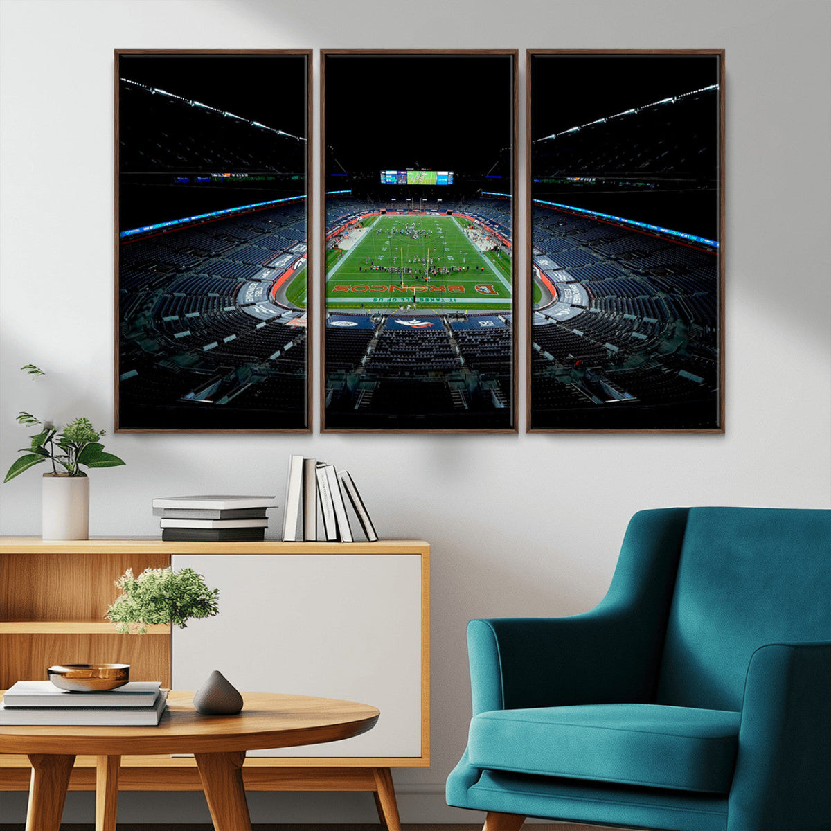 Denver Broncos Football Team Print Canvas- Denver Empower