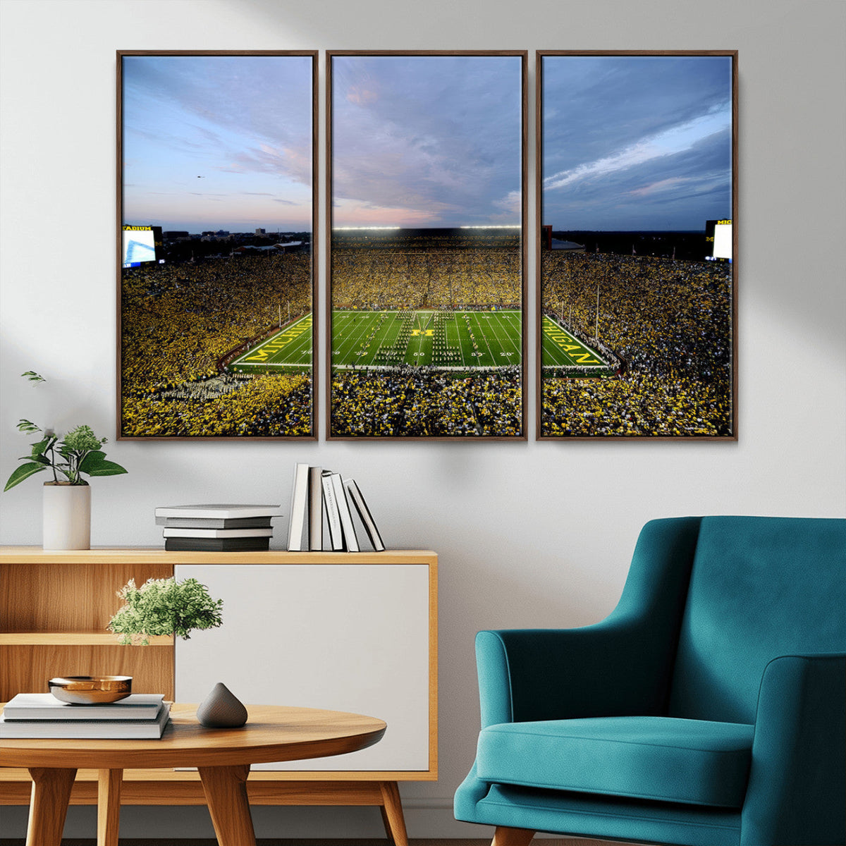 University of Michigan Wolverines Football Team Print - Ann