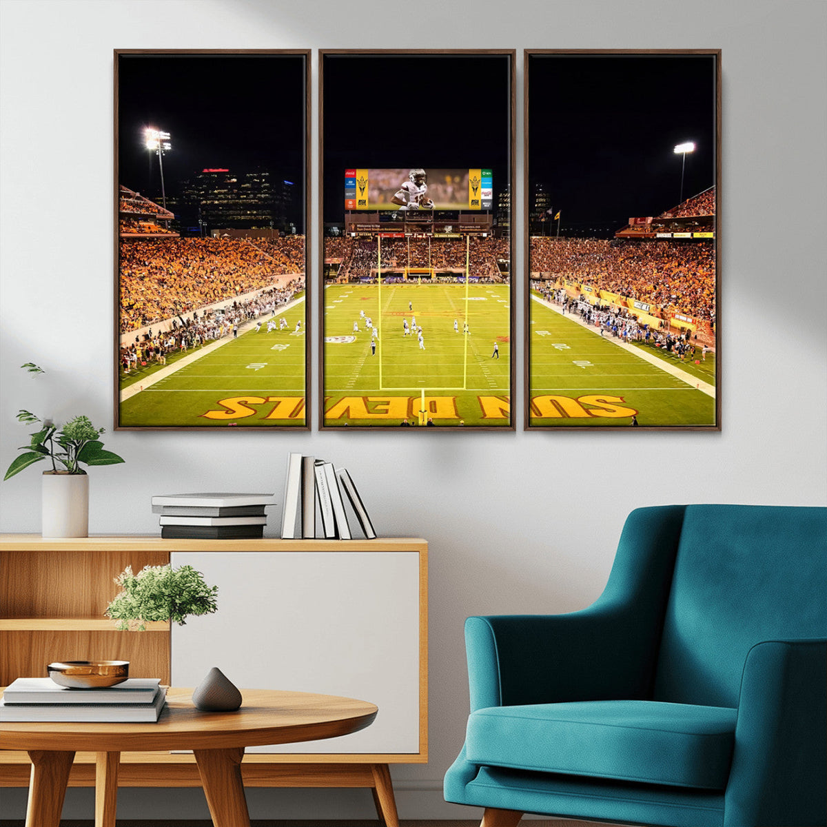 ASU Sun Devils Football Team Print - Phoenix Mountain