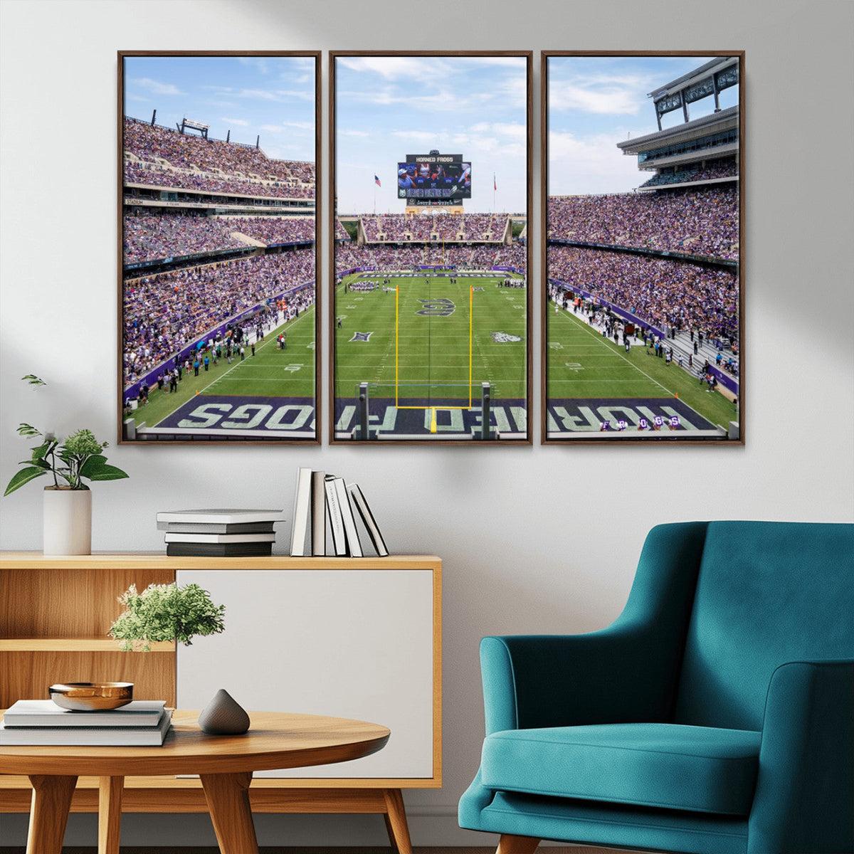 TCU Horned Frogs Football Team Print - Fort Worth Amon G.