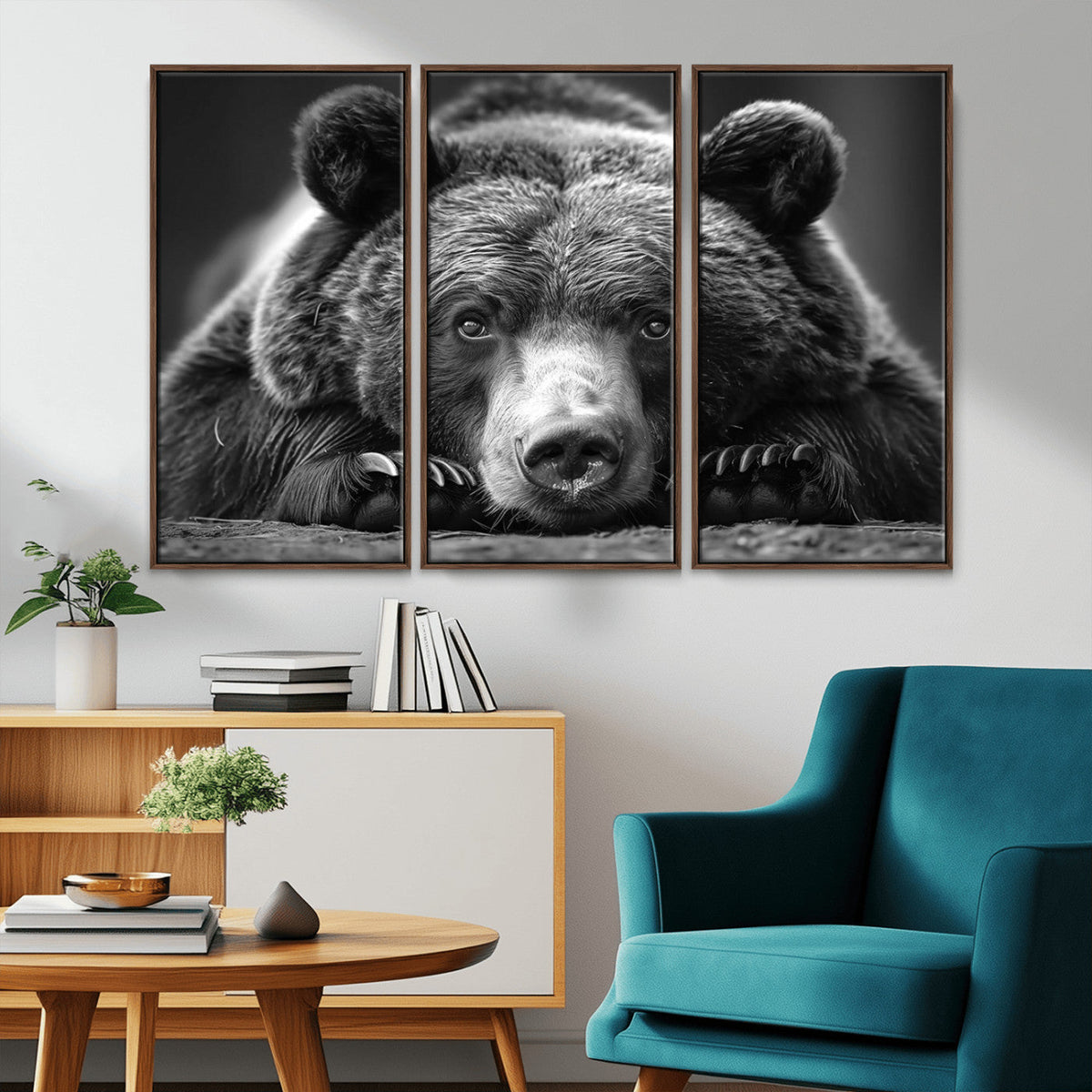 Resting Grizzly 399 Bear Canvas Print | Ready to Hang Wall