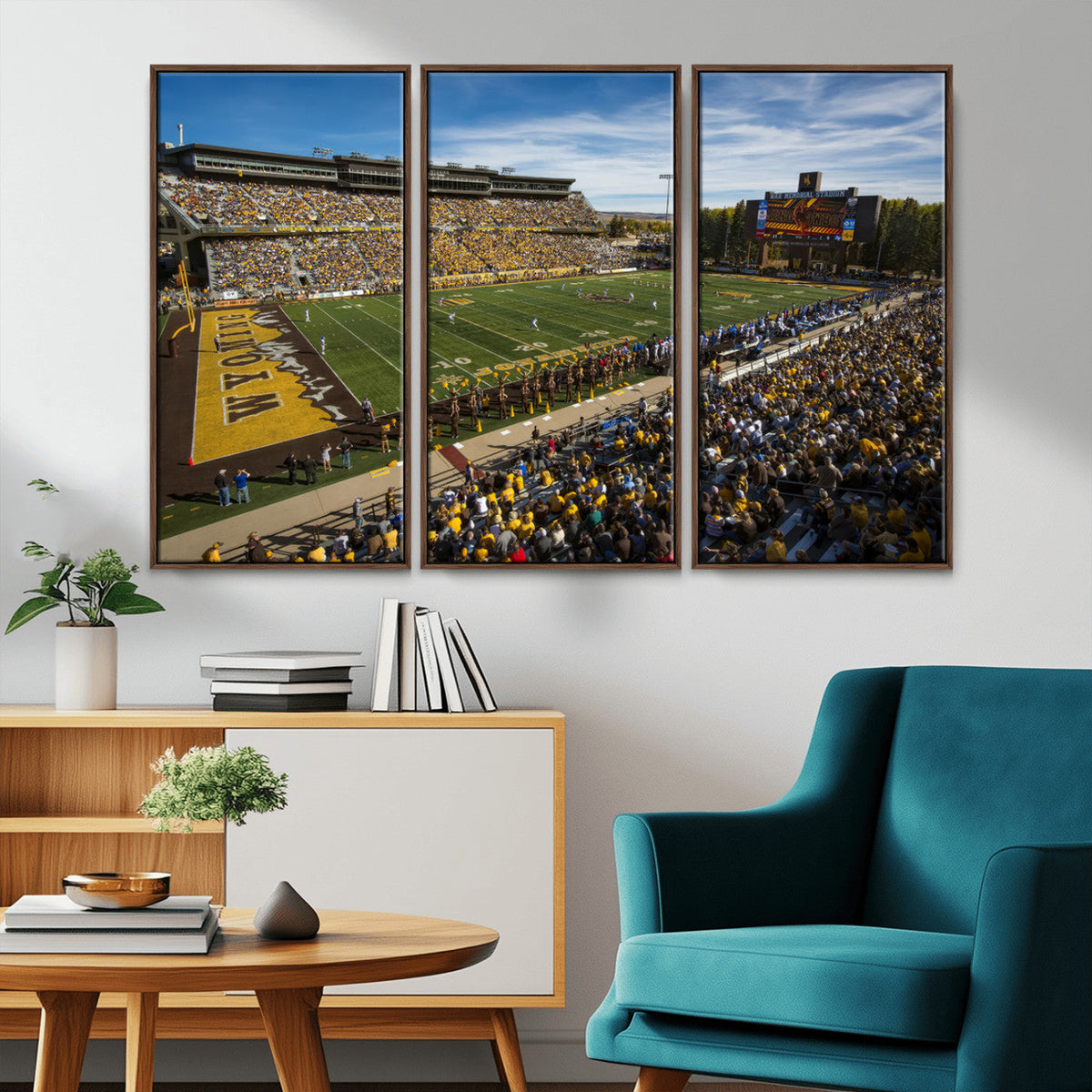 University of Wyoming Cowboys Football Team Print - Laramie