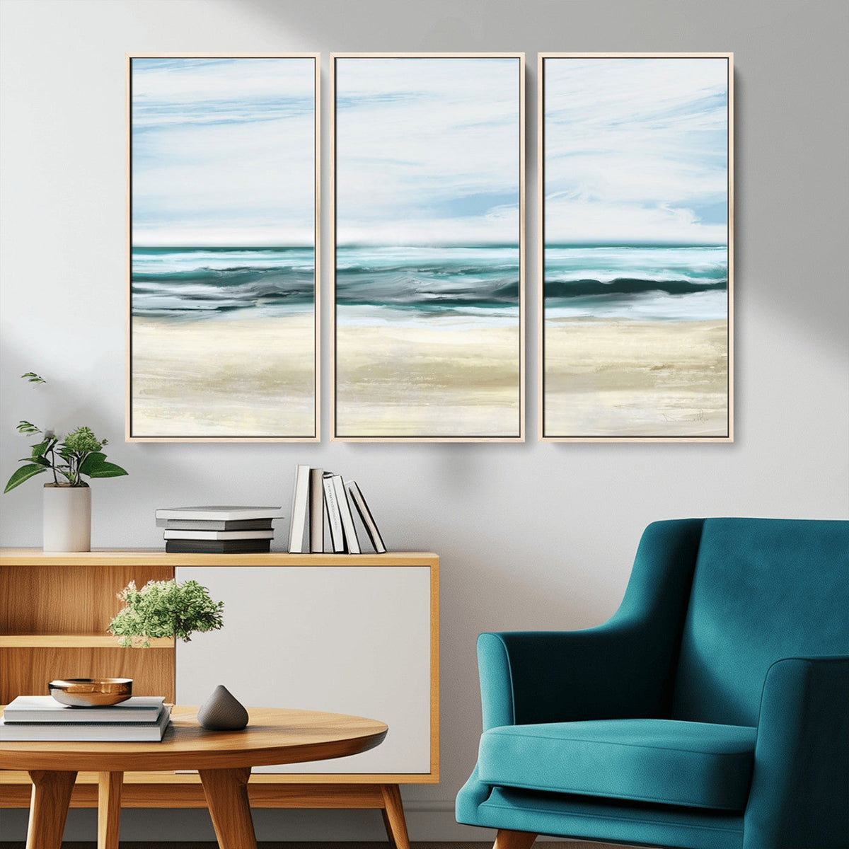 Ocean Abstract Wall Art Canvas Print