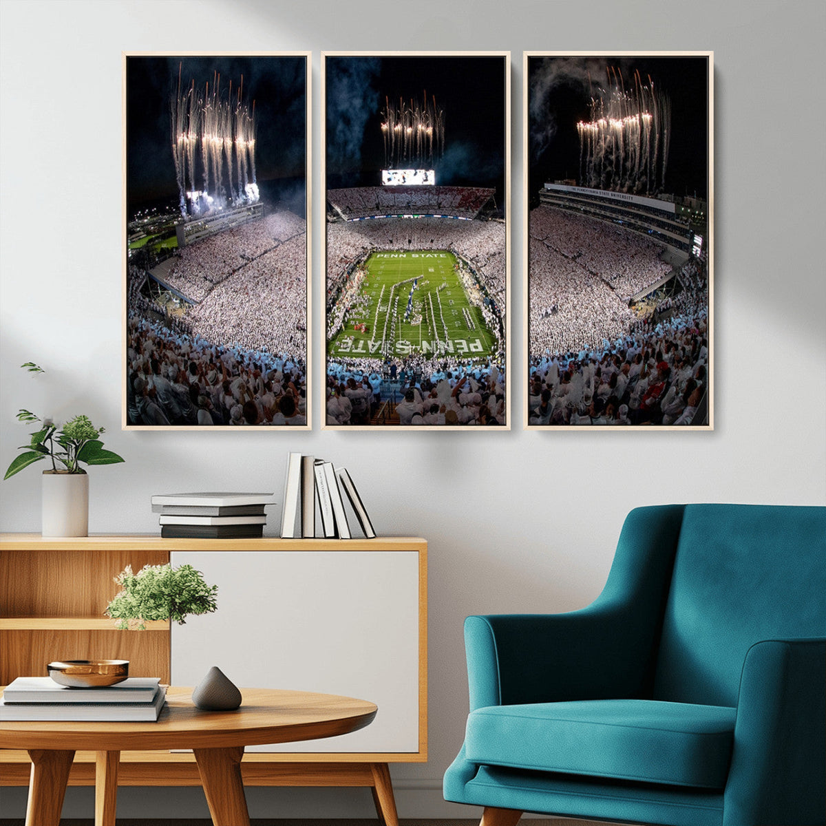 Penn Stadium Football Wall Art Canvas Print, Pennsylvania
