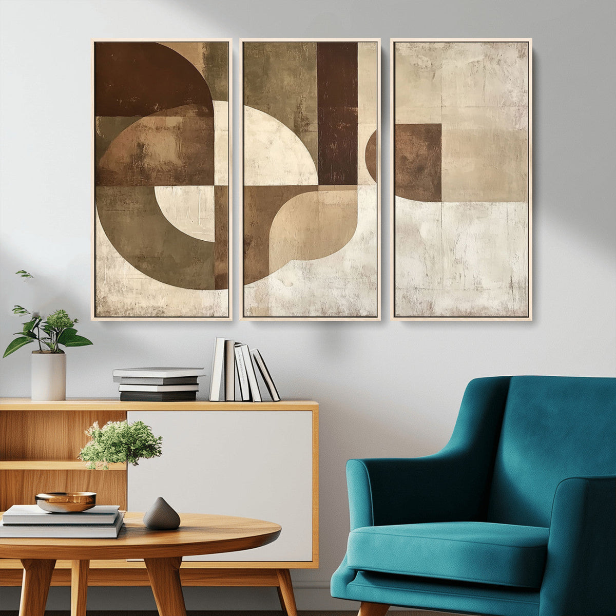Wabi Sabi Geometric Wall Art | Abstract Modern Minimalist