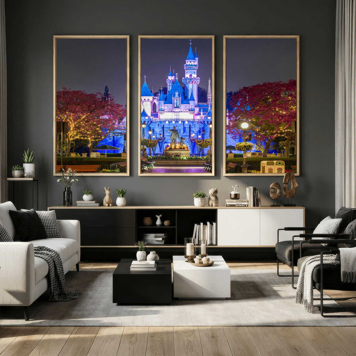 Disney Castle Wall Art Canvas Print – Magical Fairytale