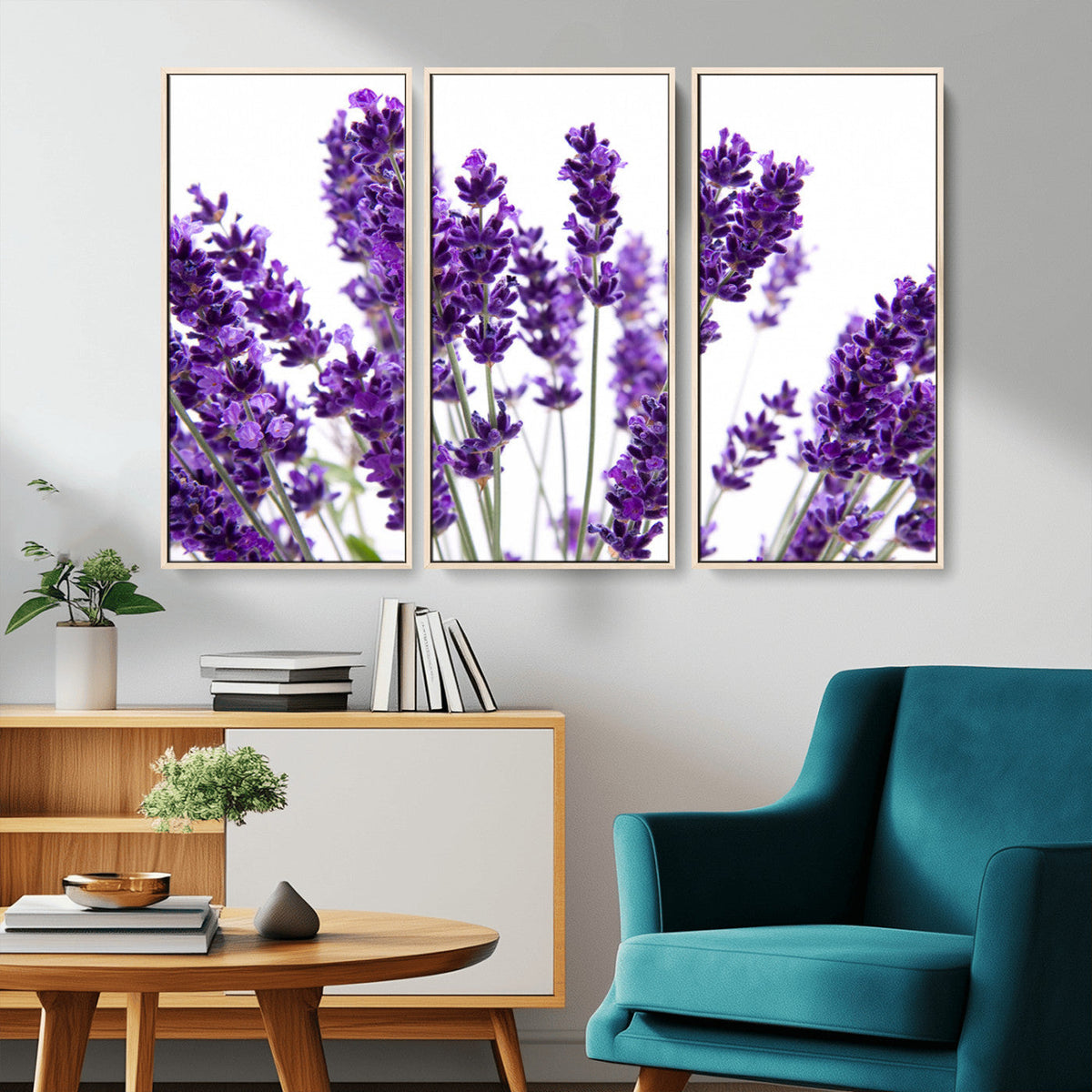 Lavender Flower Wall Art Canvas Print