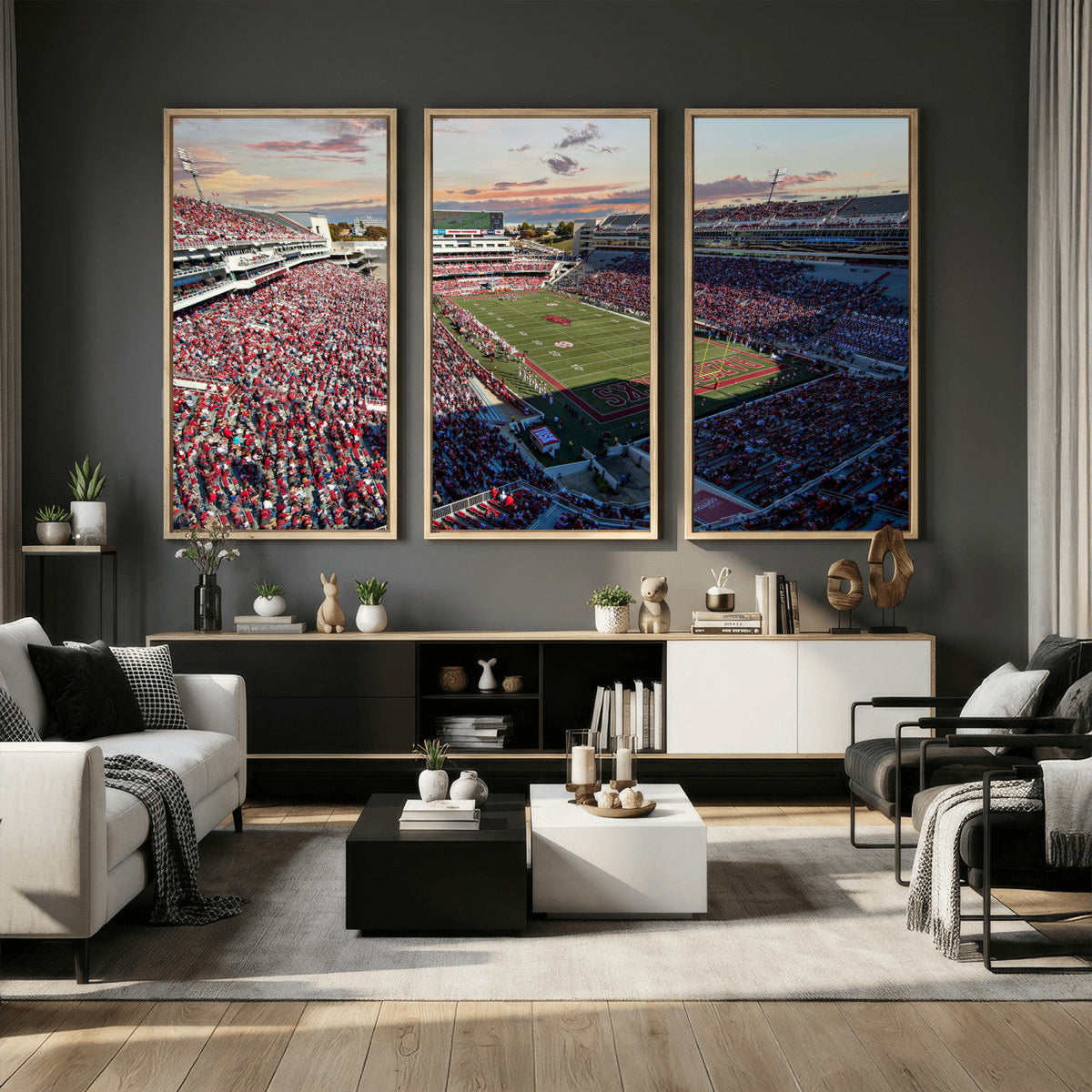 Donald W. Reynolds Razorback Stadium Wall Art Canvas Print –