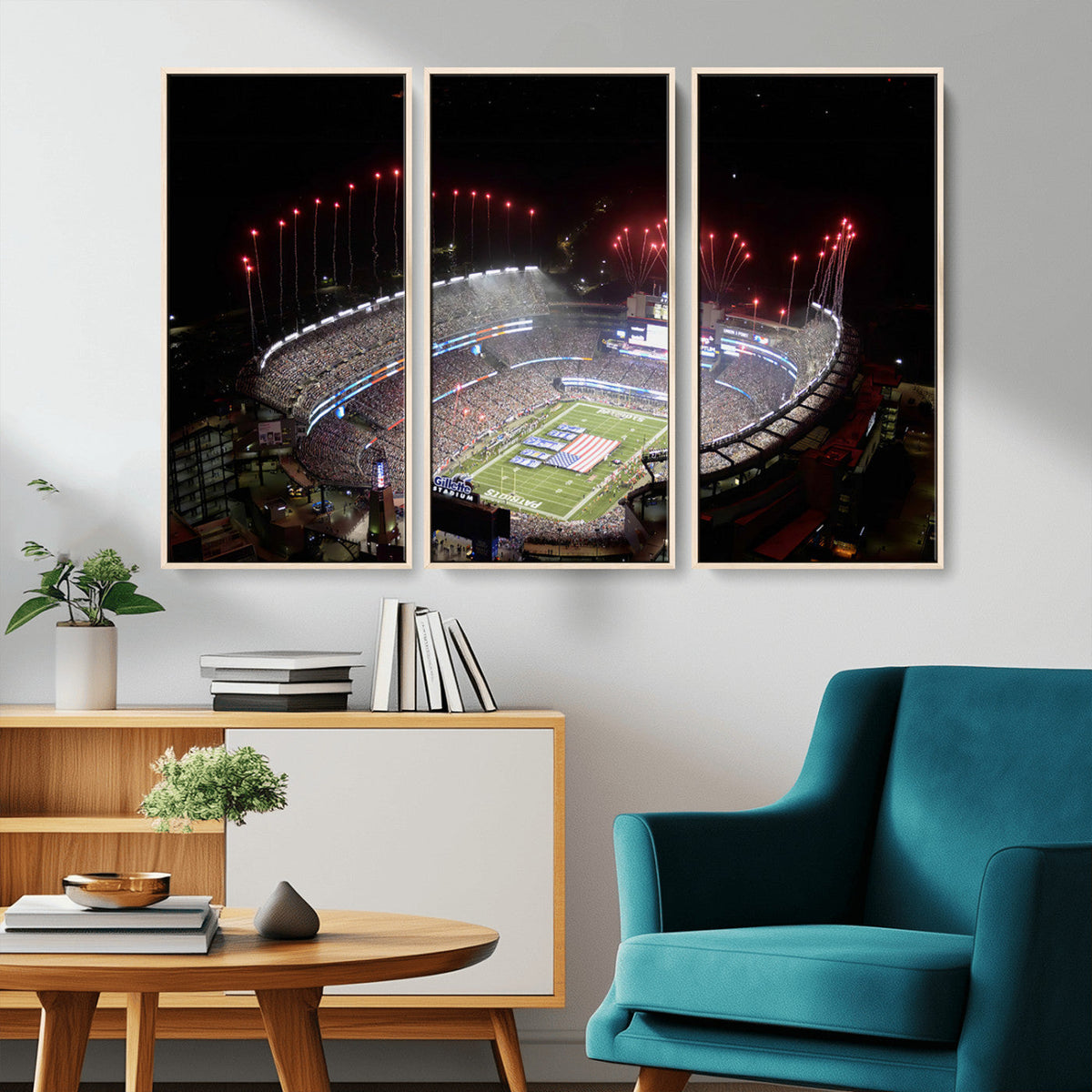 New England Patriots Team Print Wall Art- Foxborough