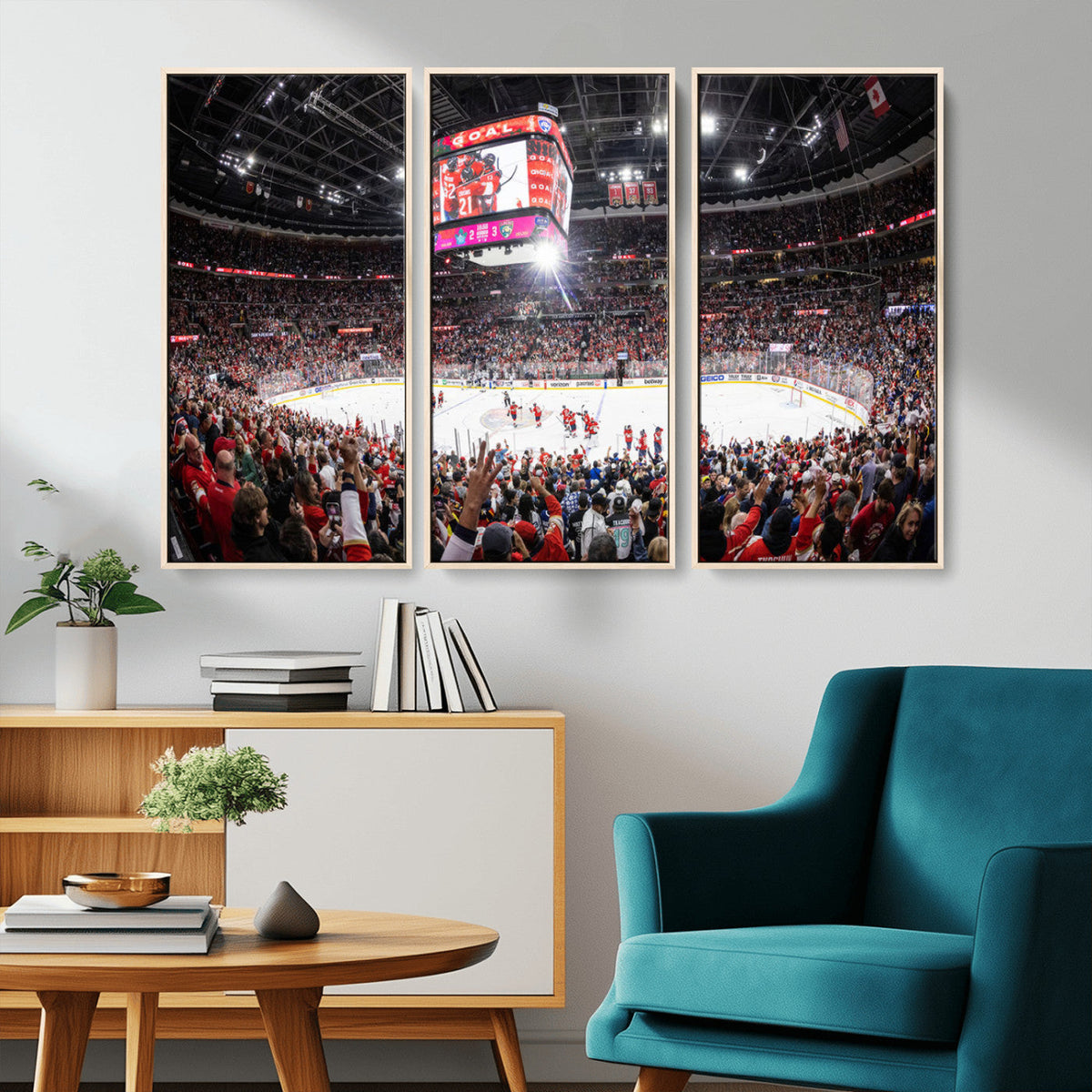 Amerant Bank Arena Wall Art Canvas Print - Basketball Arena