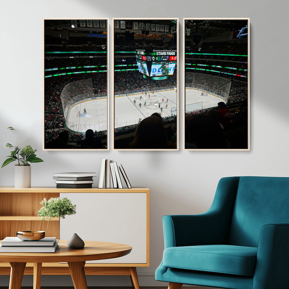 American Airlines Center Dallas Stars Wall Art Canvas Print