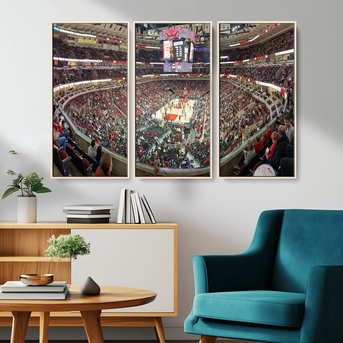 United Center Chicago Bulls Stadium Wall Art Canvas Print