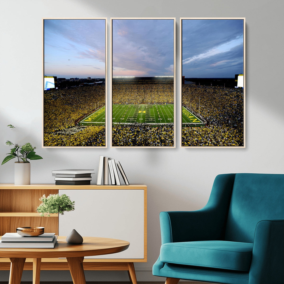 University of Michigan Wolverines Football Team Print - Ann
