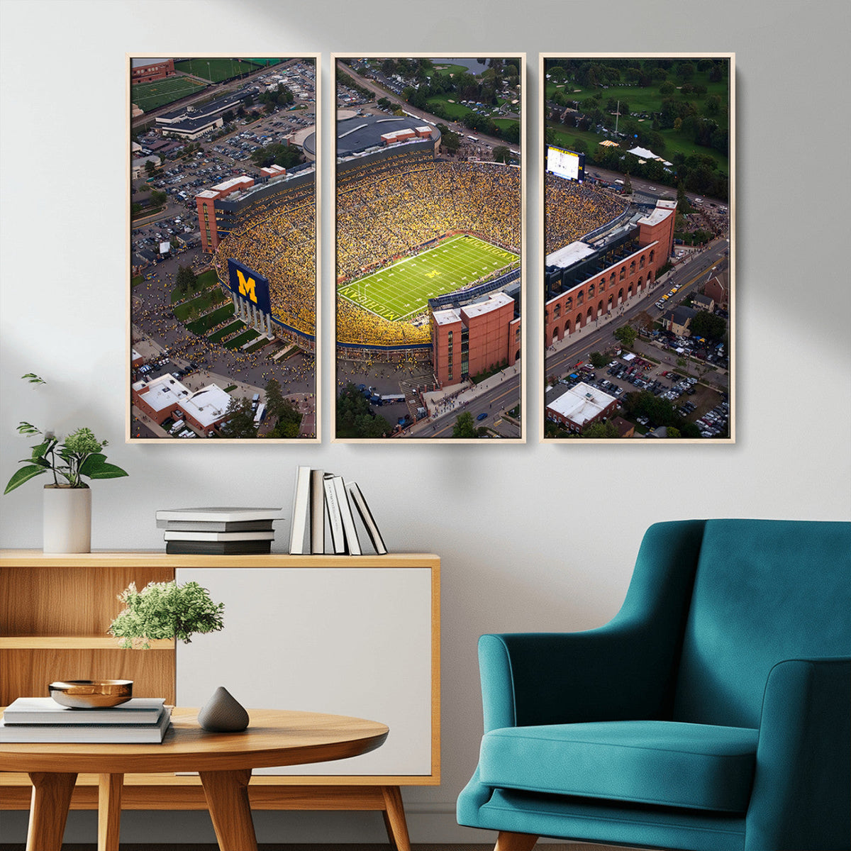 University of Michigan Wolverines Football Team Print - Ann