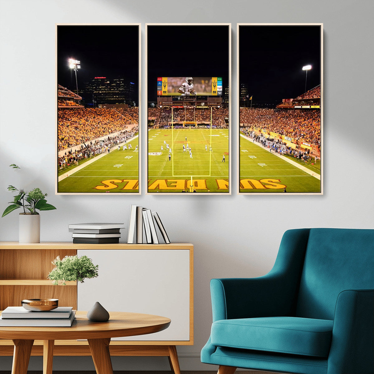 ASU Sun Devils Football Team Print - Phoenix Mountain