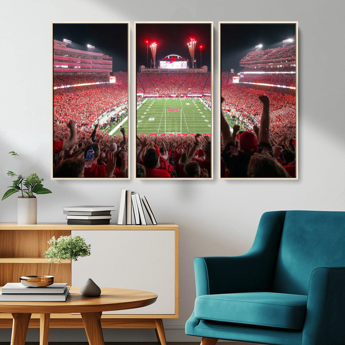 University of Nebraska Cornhuskers Football Team Print -