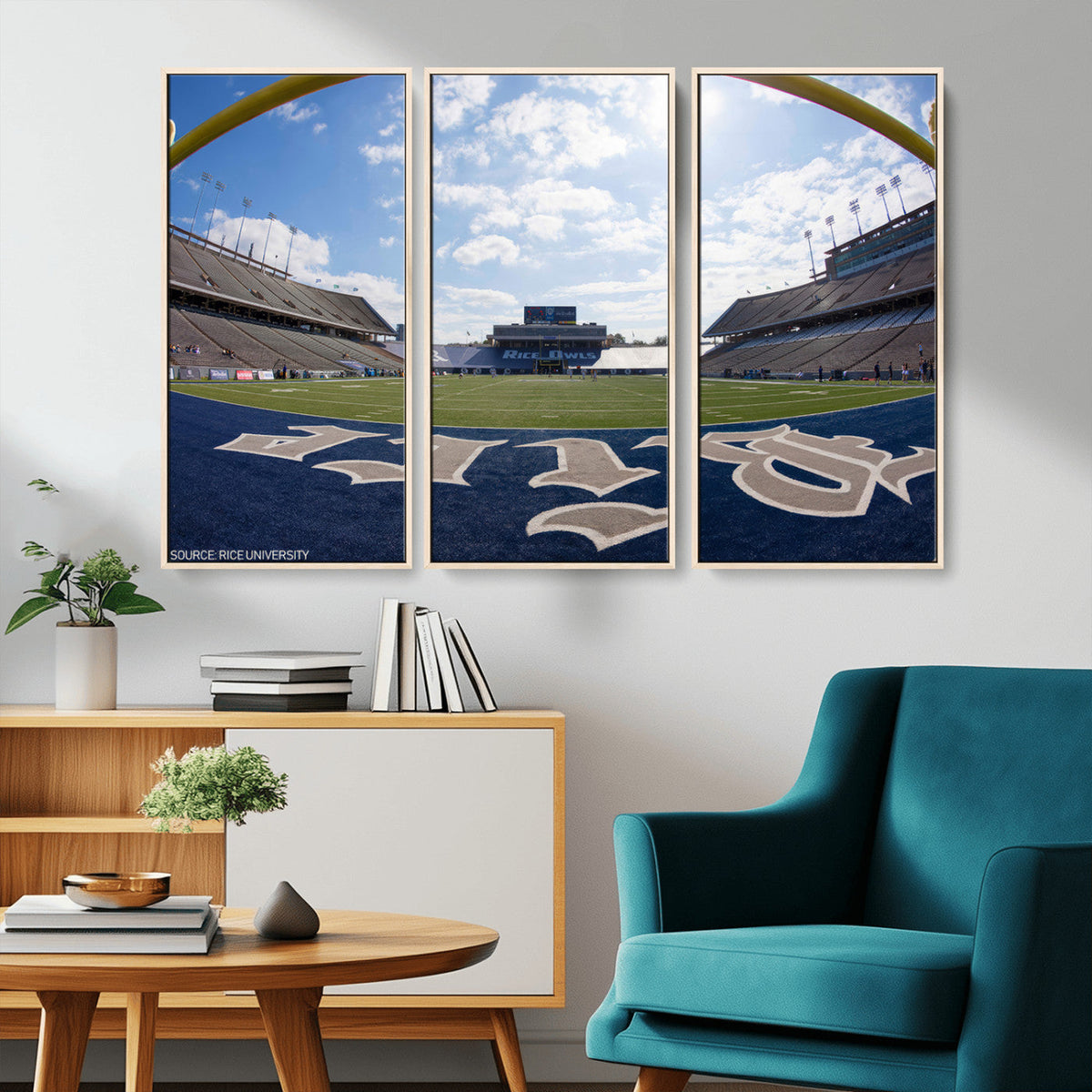 Rice University Owls Football Team Print - Houston Rice