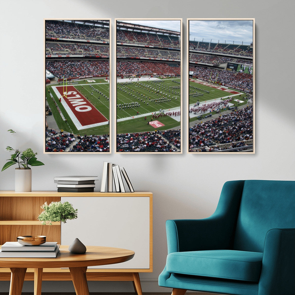 The Temple University Owls Athletics Team Print -