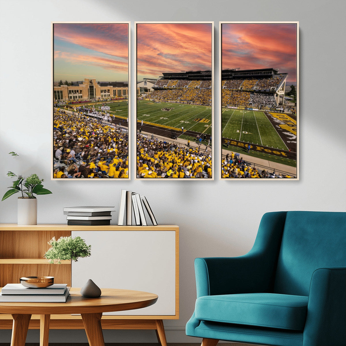 University of Wyoming Cowboys Football Team Print - Laramie