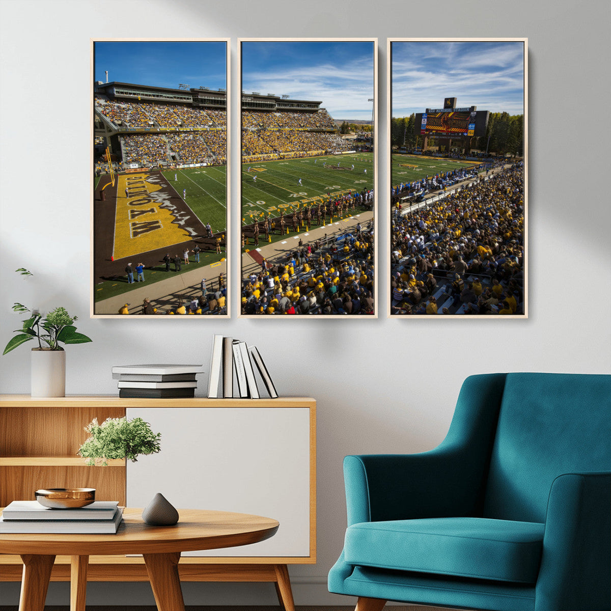 University of Wyoming Cowboys Football Team Print - Laramie