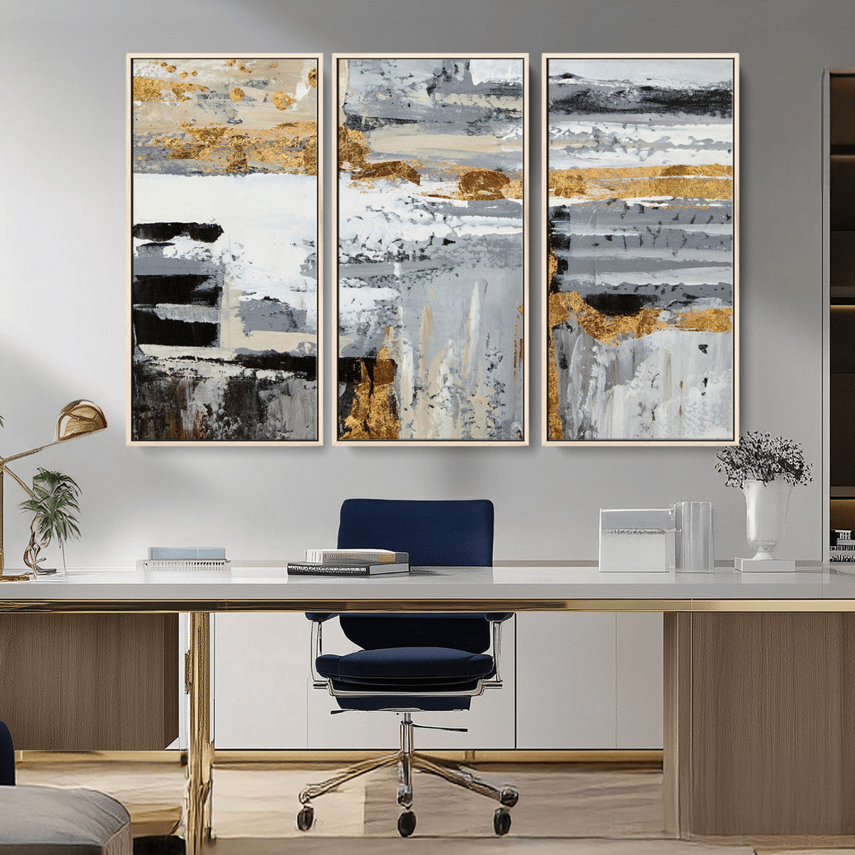 Abstract Painting Canvas Wall Art Print Paint Drip Art Brush