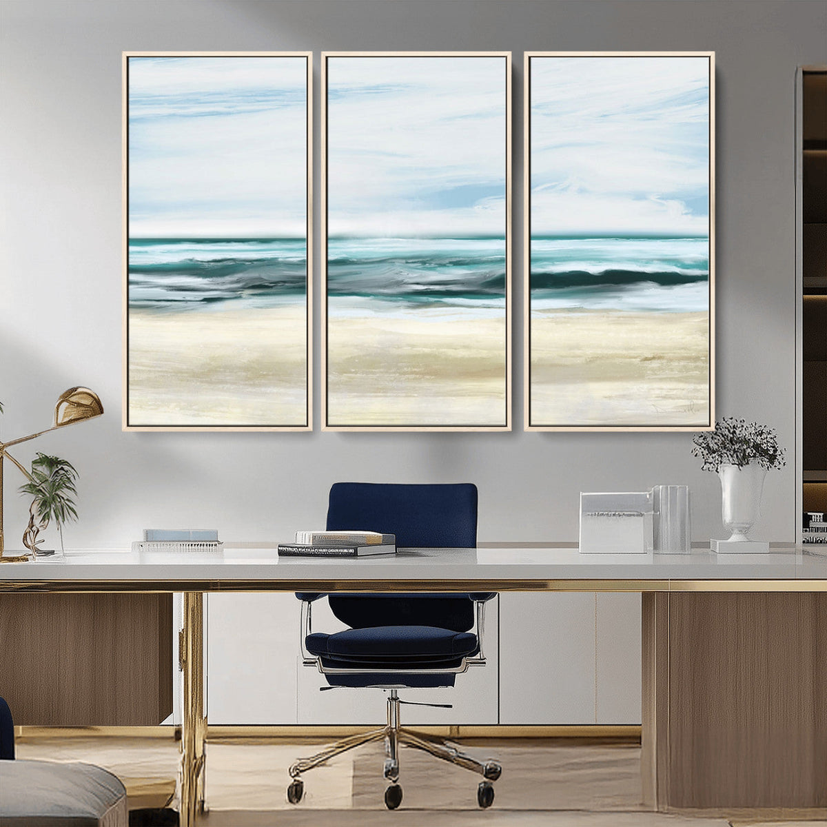 Ocean Abstract Wall Art Canvas Print