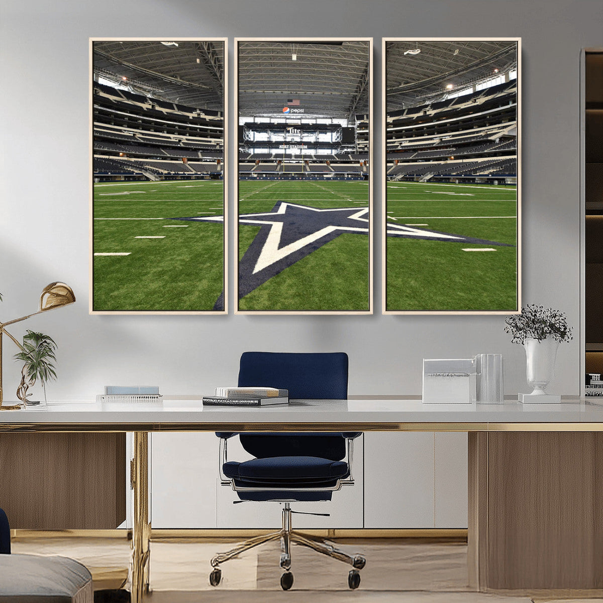 Dallas Cowboys Football Team Print - Arlington AT&T Stadium