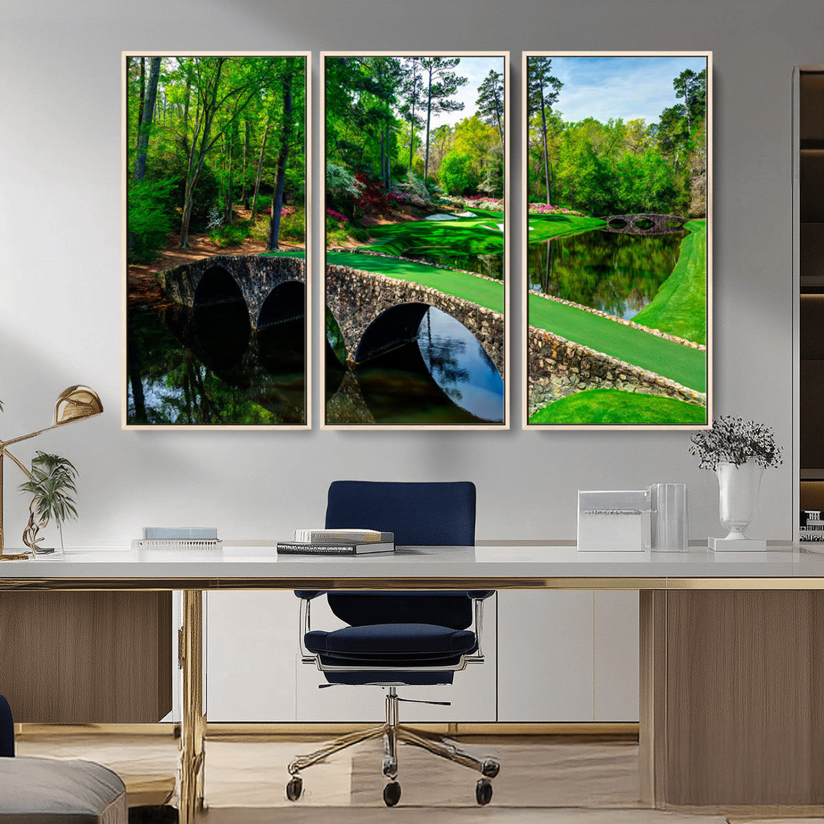 Augusta National Golf Club Wall Art - Panoramic Bridge &