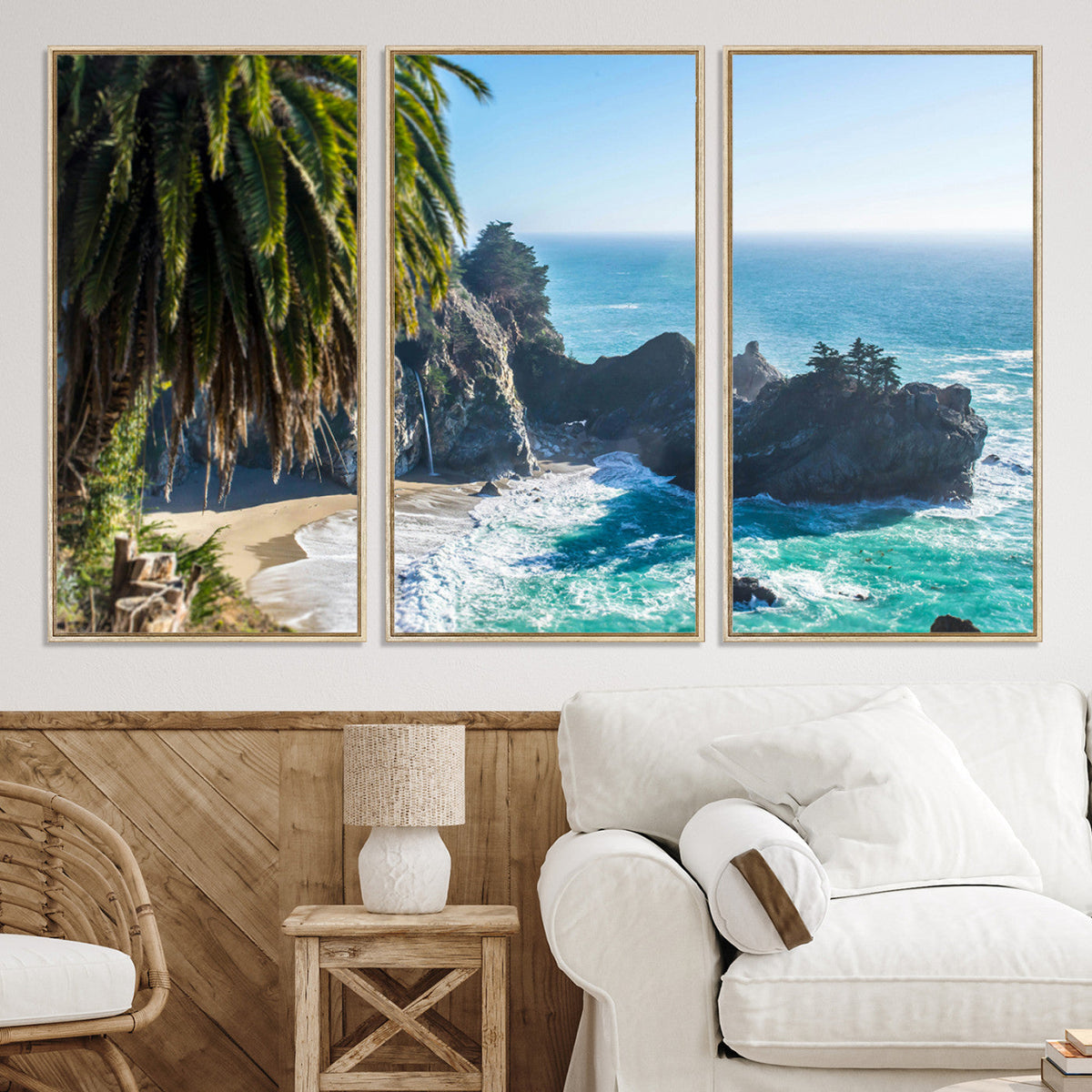 Big Sur Wall Art Canvas Print – Framed California Coastline