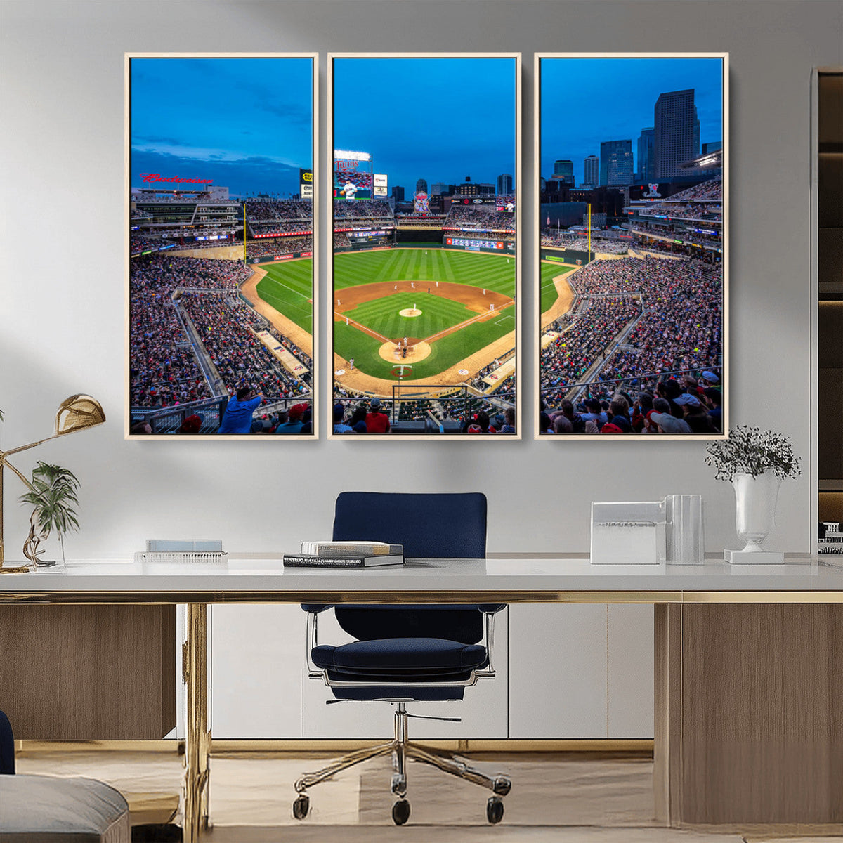 Target Field Stadium Wall Art Canvas Print – Minnesota Twins