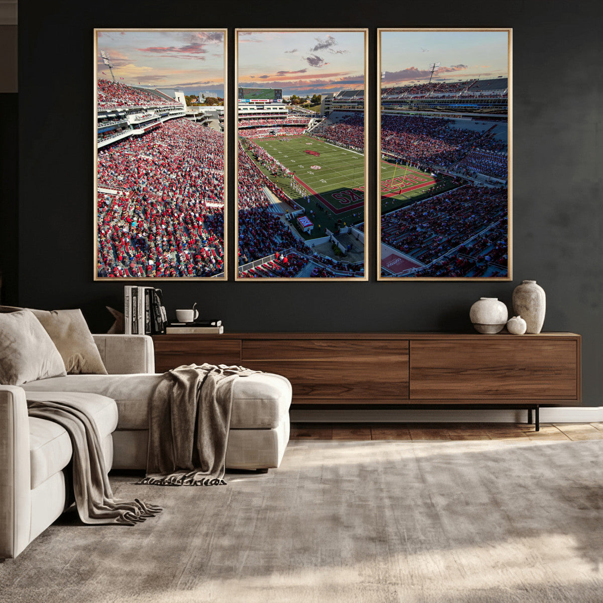 Donald W. Reynolds Razorback Stadium Wall Art Canvas Print –