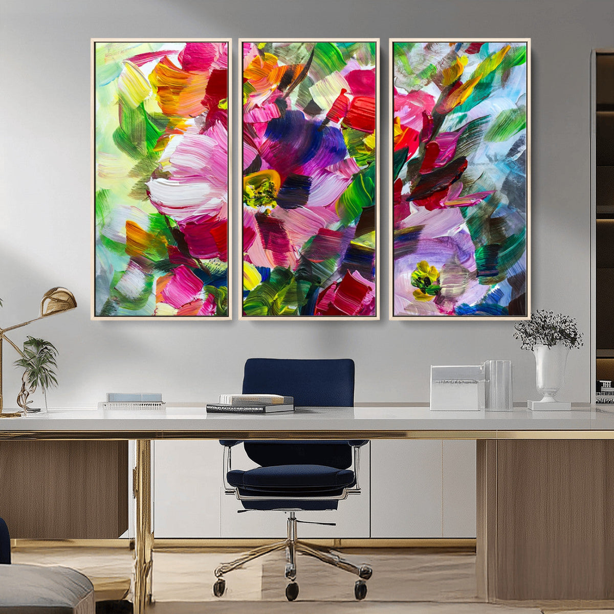 Oil Flower Abstract Canvas Print