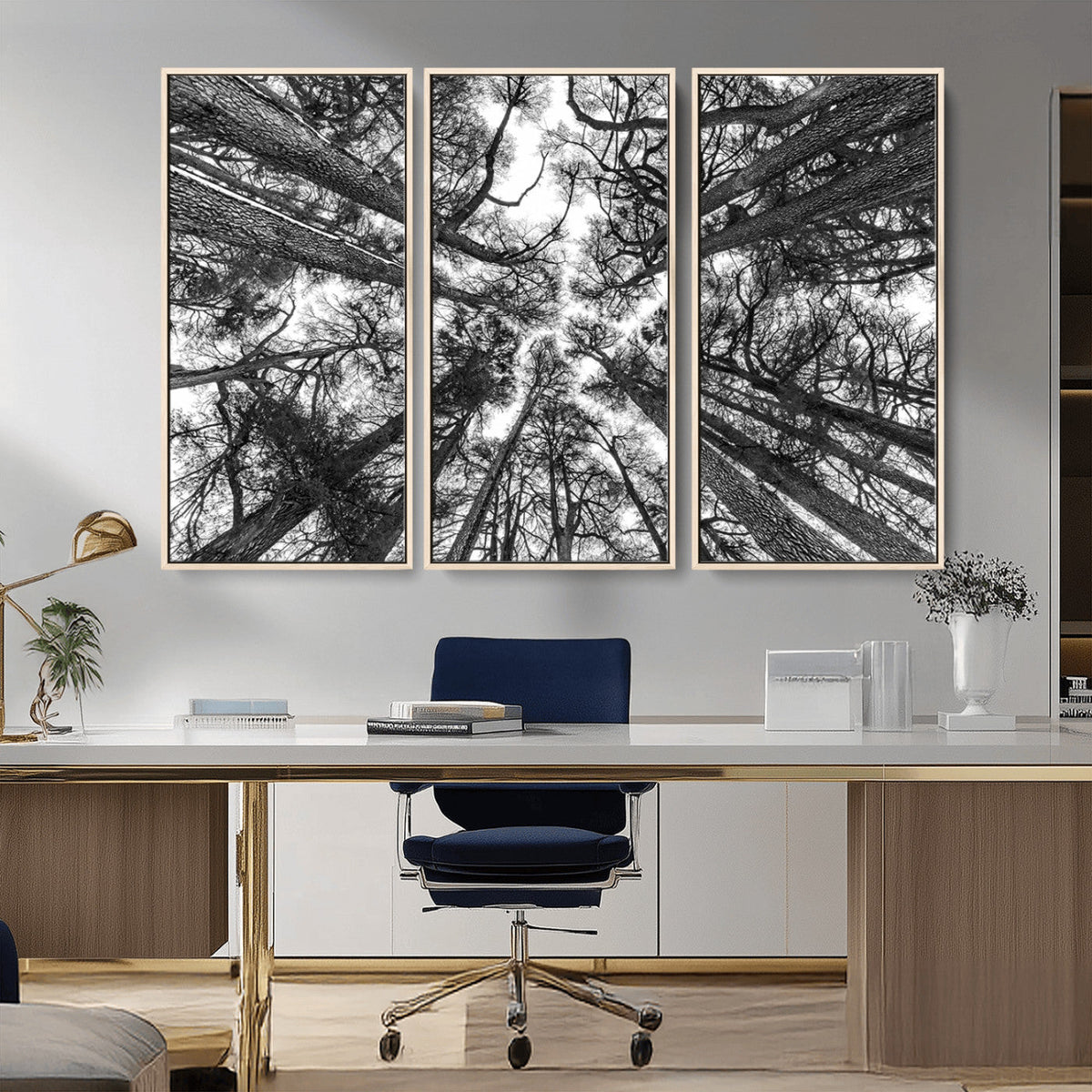 Trees Contemporary Art Canvas Print