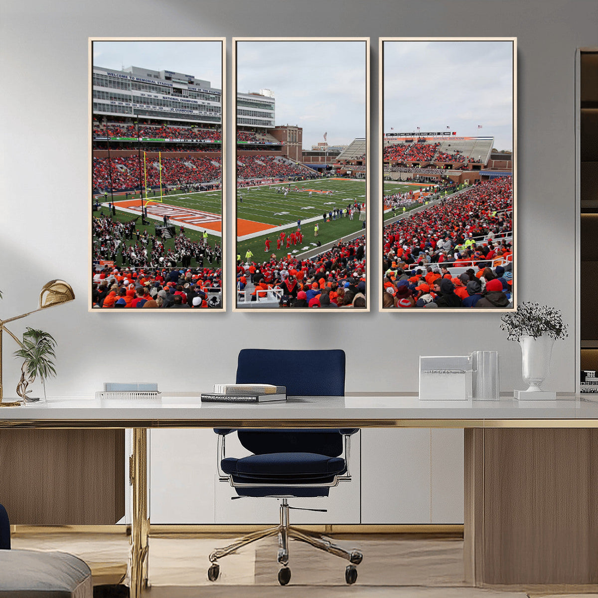 University of Illinois Fighting Illini Football Team Print -