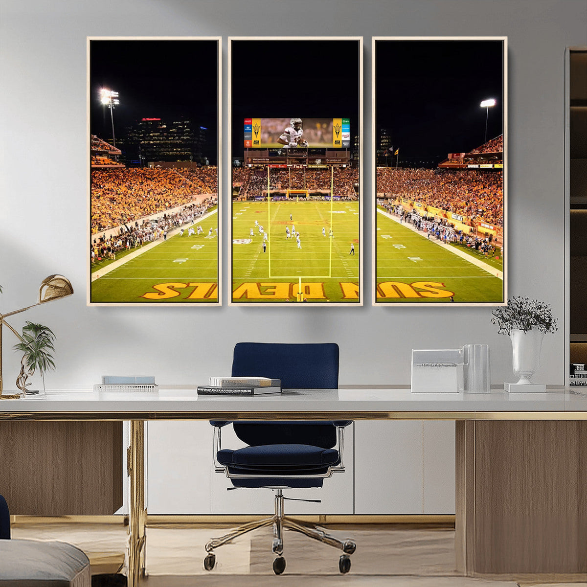ASU Sun Devils Football Team Print - Phoenix Mountain