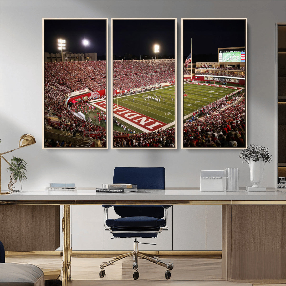 Indiana University Hoosiers Football Team Print Canvas -