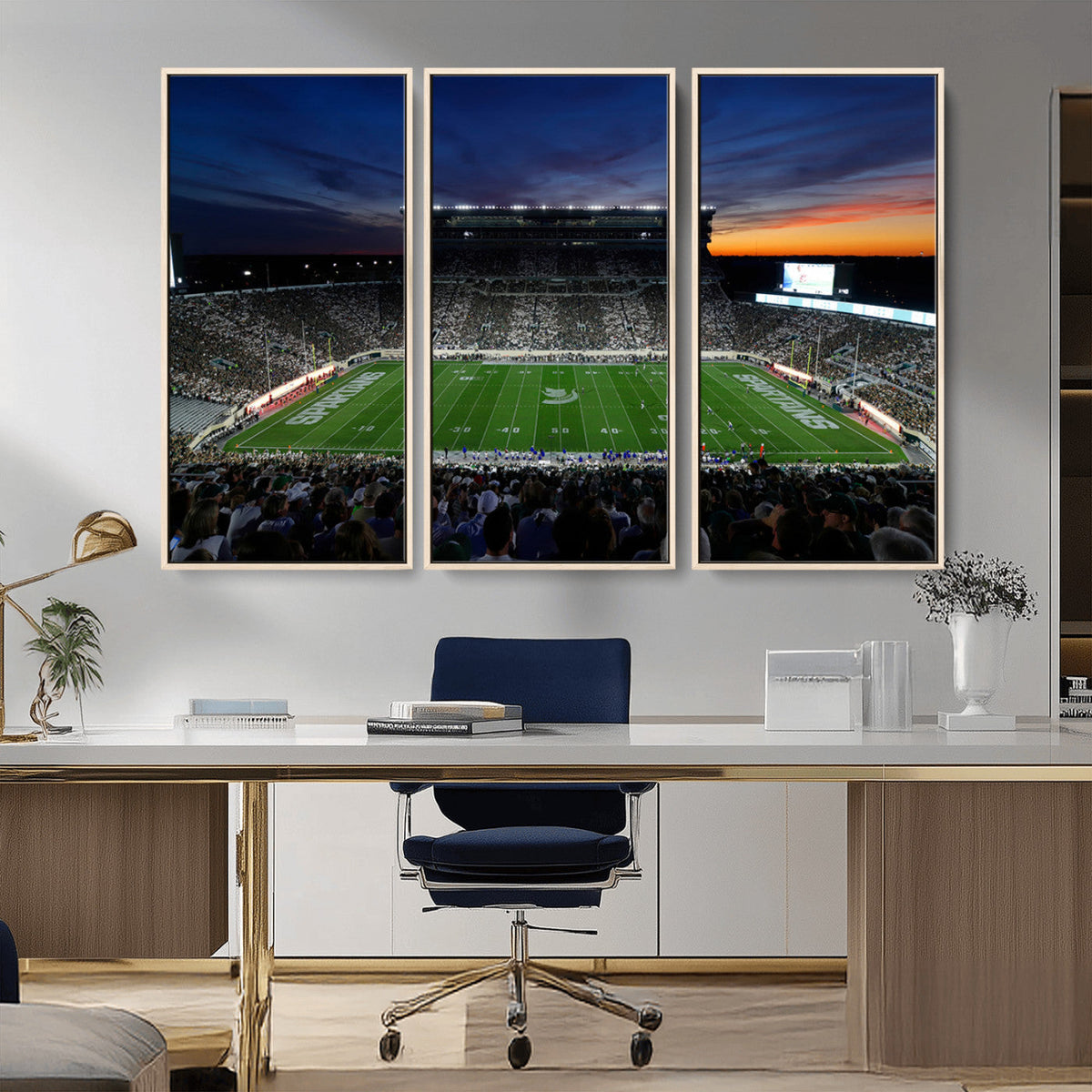 Michigan State Spartans Football Team Print - East Lansing