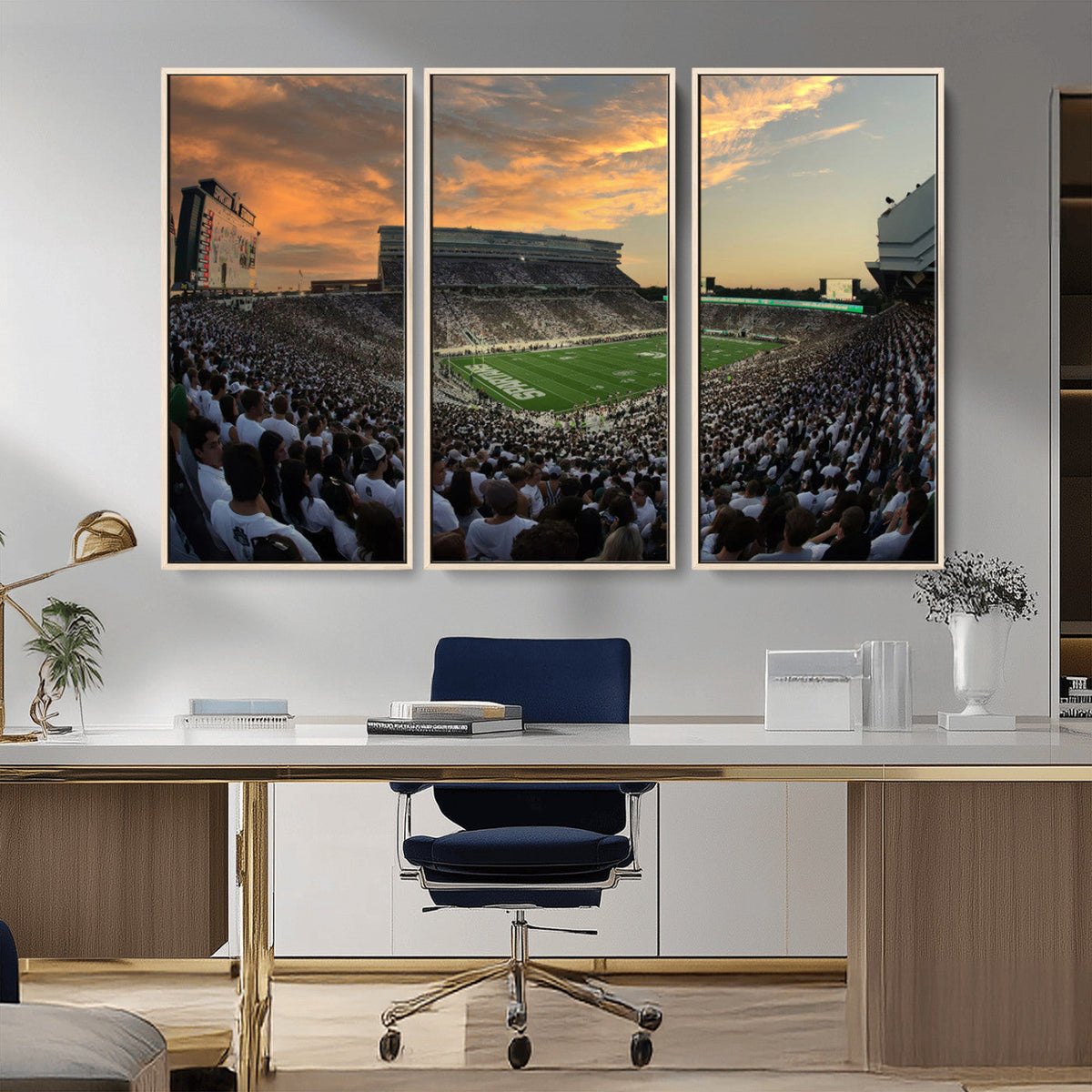 Michigan State Spartans Football Team Print - East Lansing