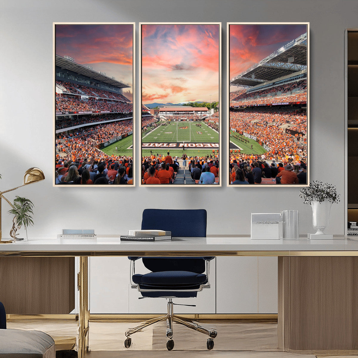 Oregon State Beavers Football Team Print - Corvallis Reser