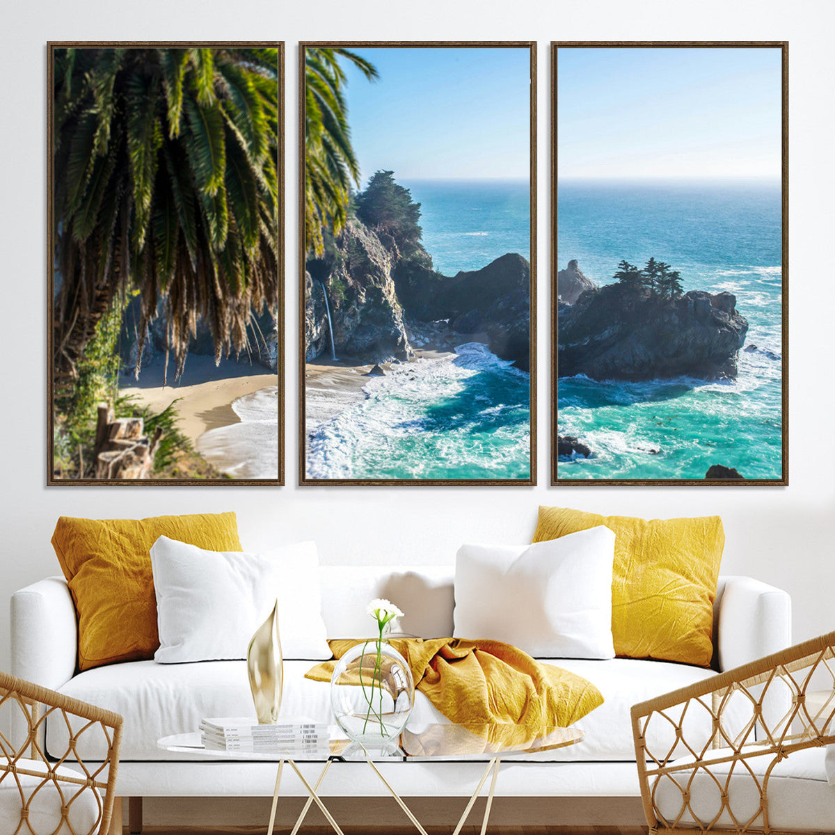 Big Sur Wall Art Canvas Print – Framed California Coastline